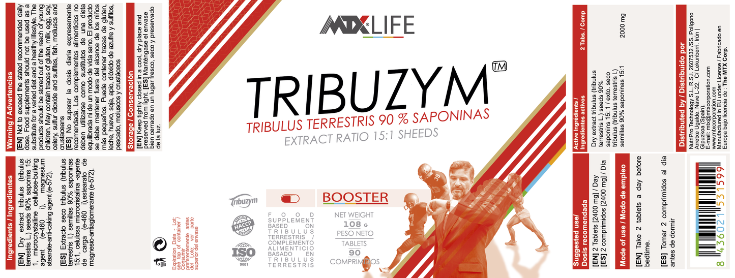 TRIBUZYM LIFE™ [90 tab] (OFERTA 4+1) PVP: 24,96€