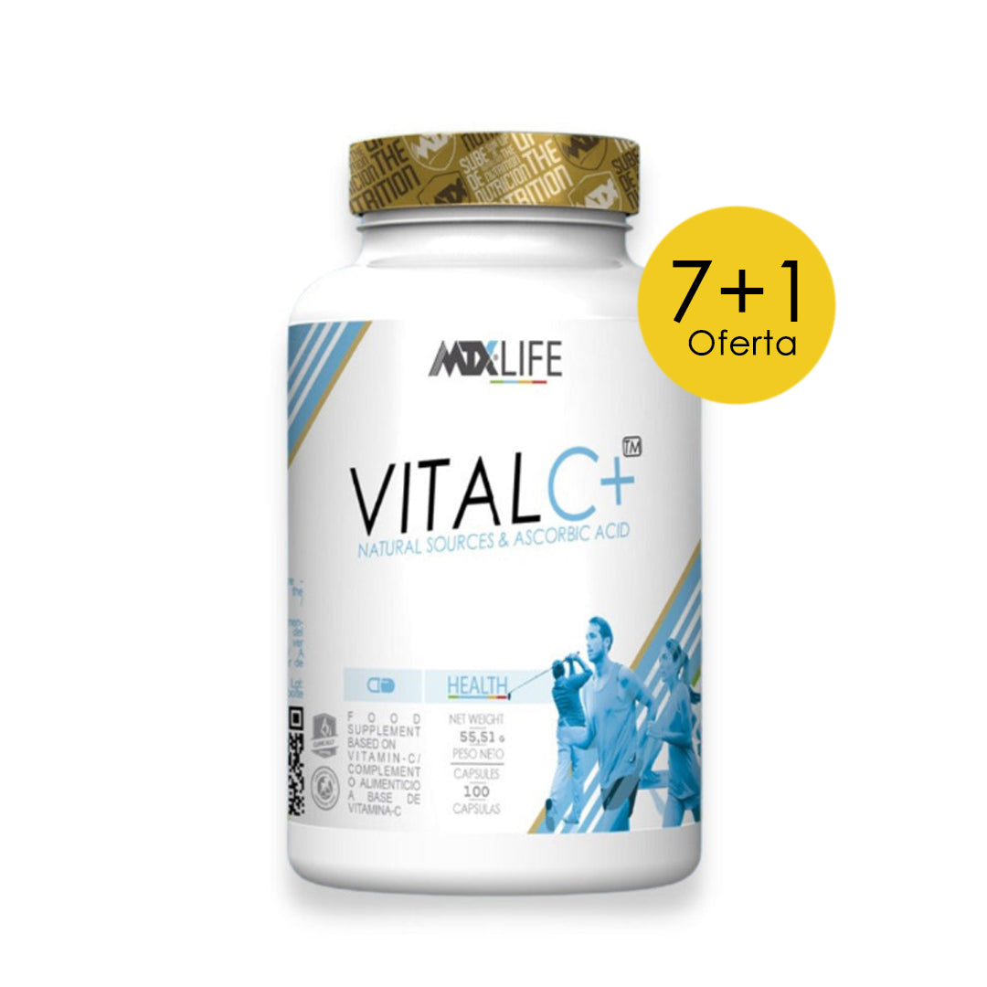 VitalC Plus (OFERTA 7+1)- [100 TAB/500MG] * PVP(unidad): 19,9€