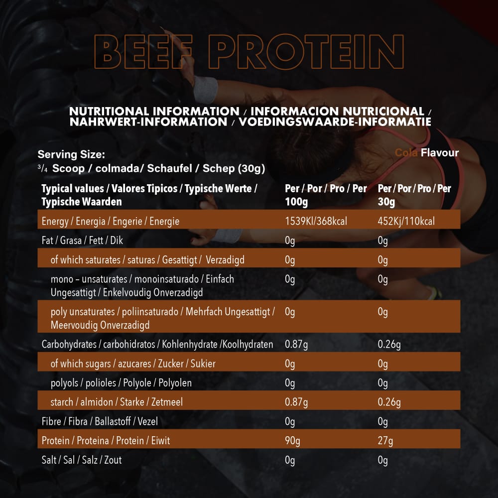 NXT Nutrition BEEF PROTEIN ISOLATE [1800G] (P.V.P.r 87€)