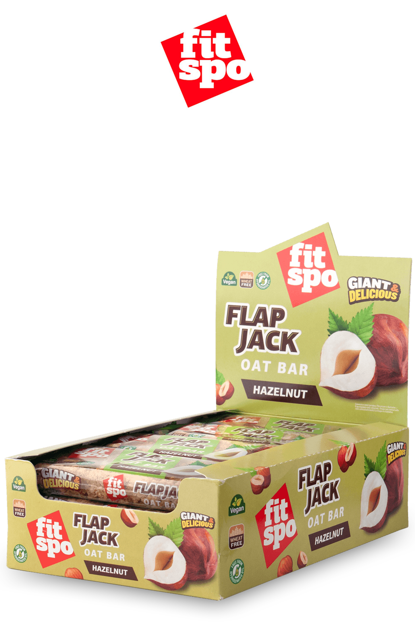 FitSpo FLAPjack Sin Cobertura de Avena Natural [80g] (PVPR: 1,5€/unidad - 18€/caja de 12)