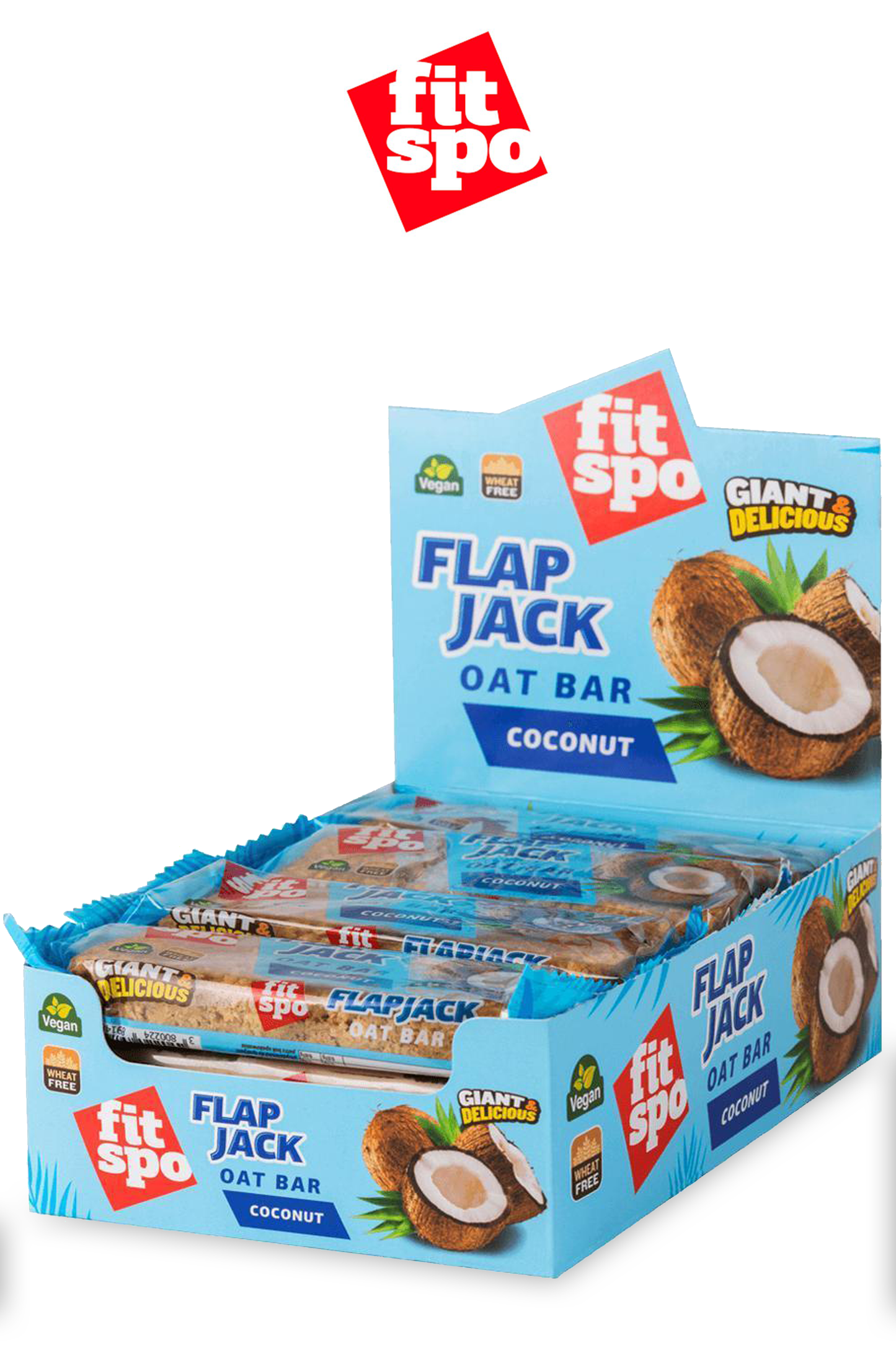 FitSpo FLAPjack Sin Cobertura de Avena Natural [80g] (PVPR: 1,5€/unidad - 18€/caja de 12)