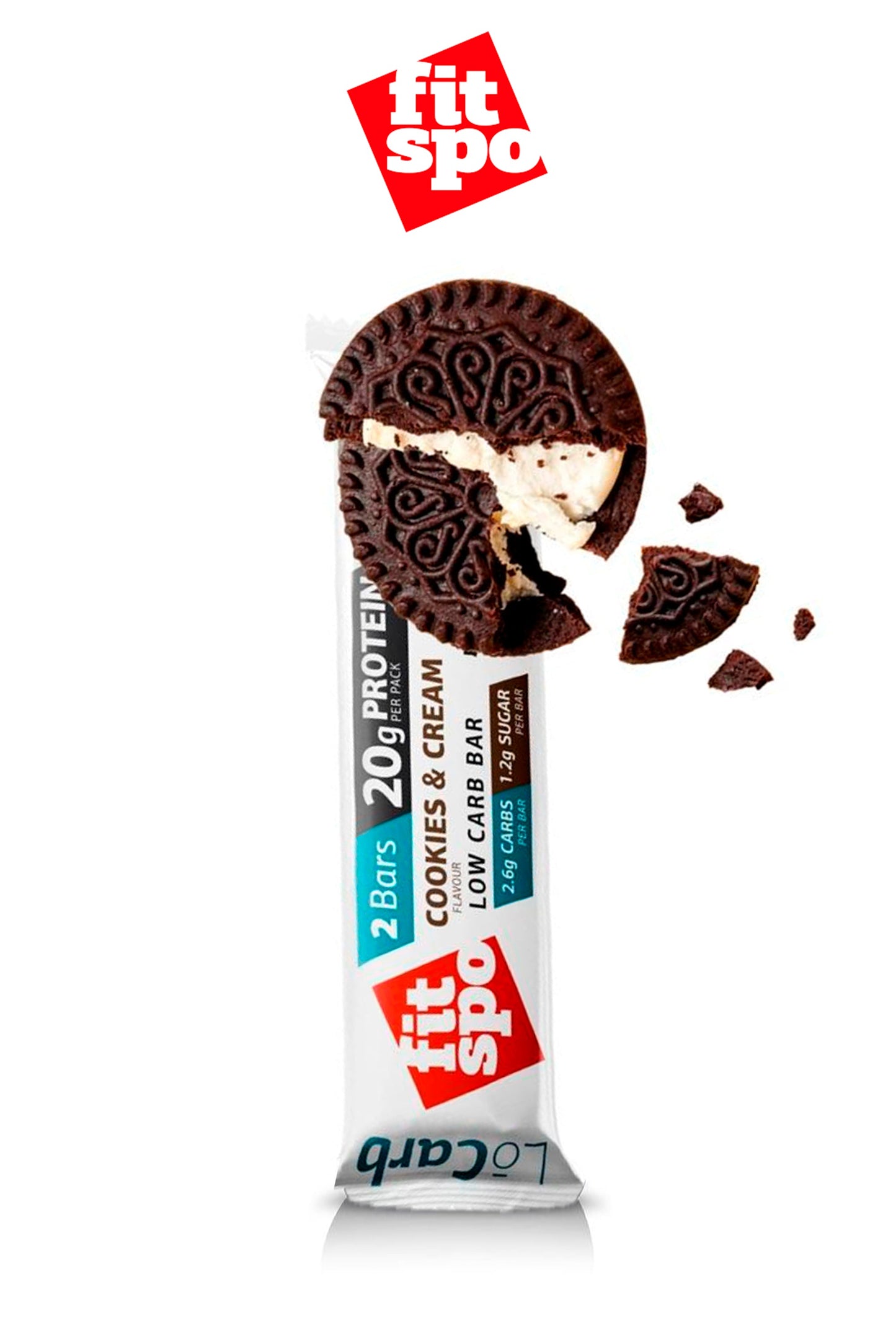 FitSpo LO CARB Bar FitSpo barrita proteica 60g PVPR: 2,96€/unidad - 35,52€/caja de 12)