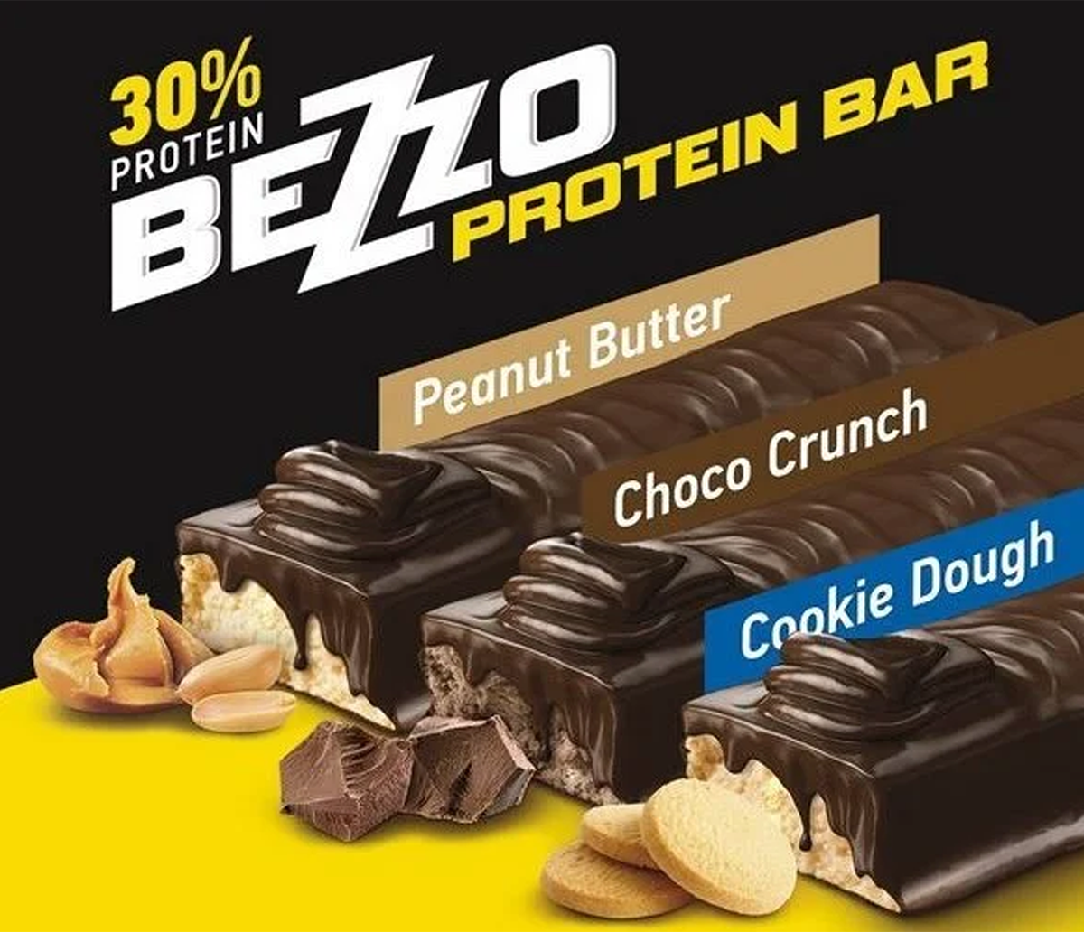 Bezzo Barrita Proteica 80g Fit-Spo Hiperproteicas [30%] de proteína (PVPR: 2,96€/unidad - 35,52€/caja de 12)