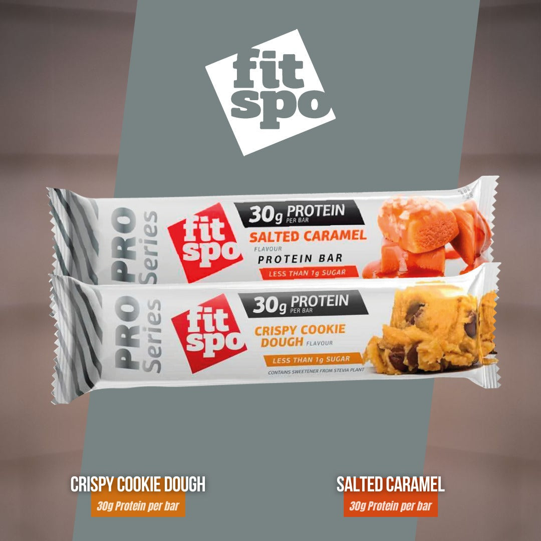 FitSpo PRO SERIES Barrita Proteica (Low Sugar) 85g (PVPR: 3€/unidad - 36€/caja de 12)