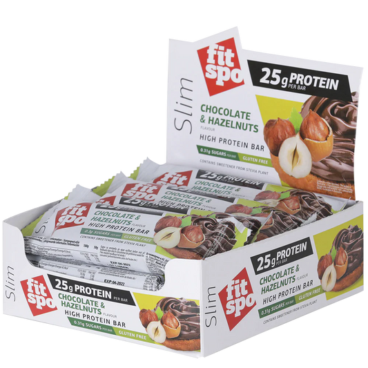 FitSpo Slim Barrita Proteica 55g (LowCARB) (PVPR: 2,49€/unidad - 29,88€/caja de 12)