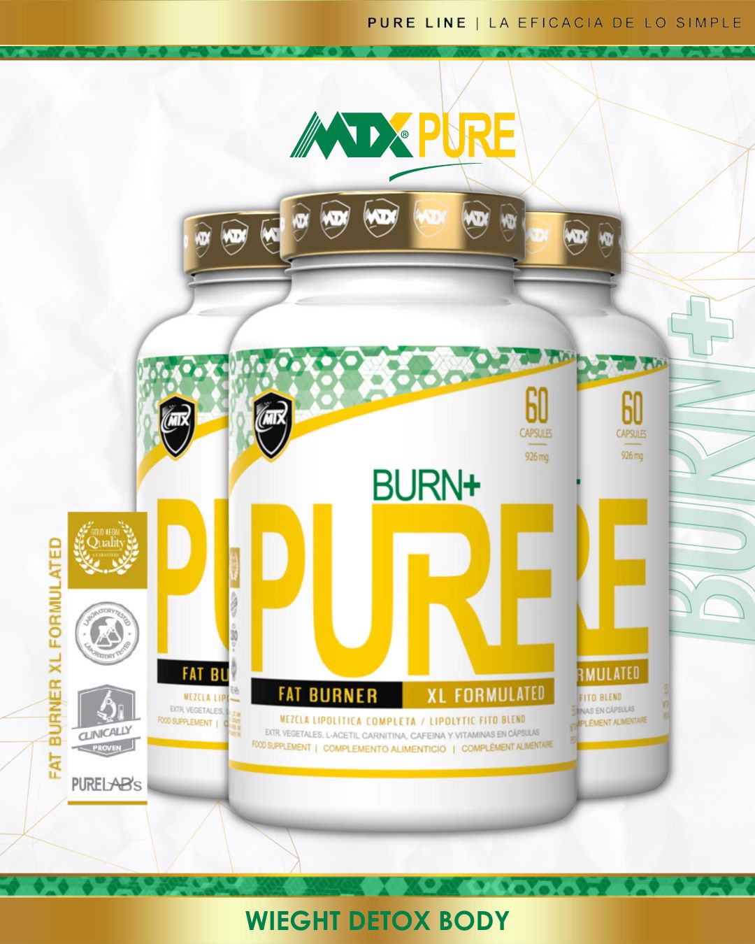 BURN+ PURE ™ [90CAP/926MG] OFERTA 7+1 PVPR unidad: 19.88€