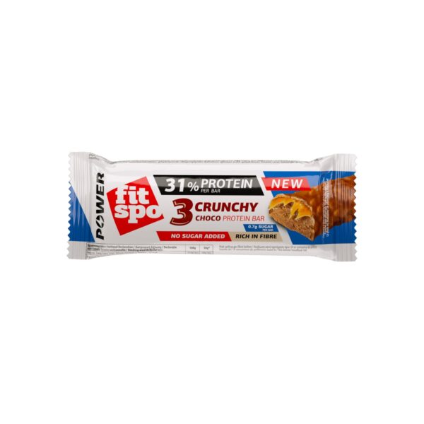 FitSpo POWER  Barrita proteica 31% proteína, TRIPLE CHOCOLATE CRUJIENTE, 12x50g  PVPR: 2,2€ (PVPR: 2,2€/unidad - 26,4€/caja de 12)