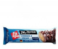 FitSpo DELIGHT+ Crunchy Barrita Proteica 64g (LOW CARB) (PVPR: 2,57€/unidad 30,84€/caja de 12)